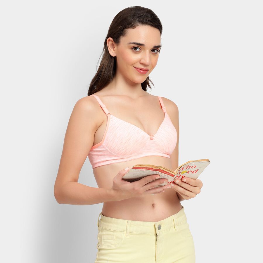 Ladies' Bra, पीच, large image number null