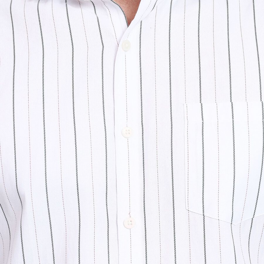 Men's Formal Shirt , ऑफ व्हाइट, large image number null