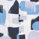 Boys' White Cotton Half Sleeve Cuban Collar Casual Shirt, White, small image number null