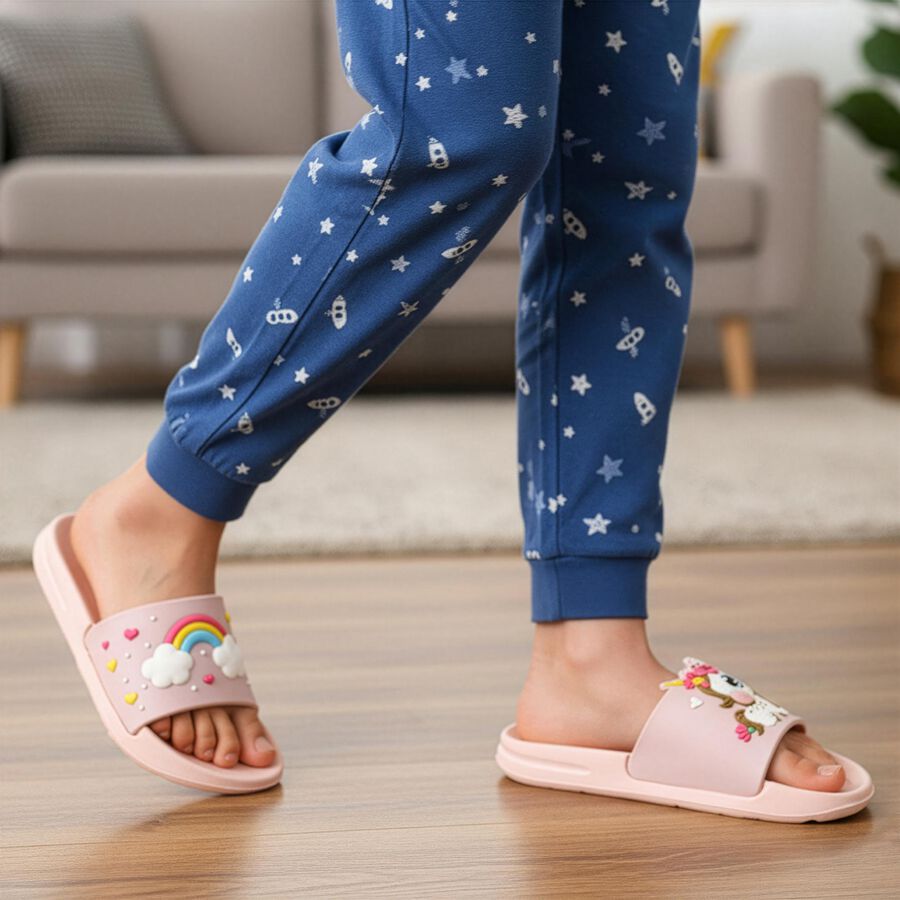 Girls' Slipper, Pink, large