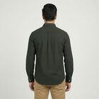 Men Olive Green Cotton Casual Shirt, ओलिव, small