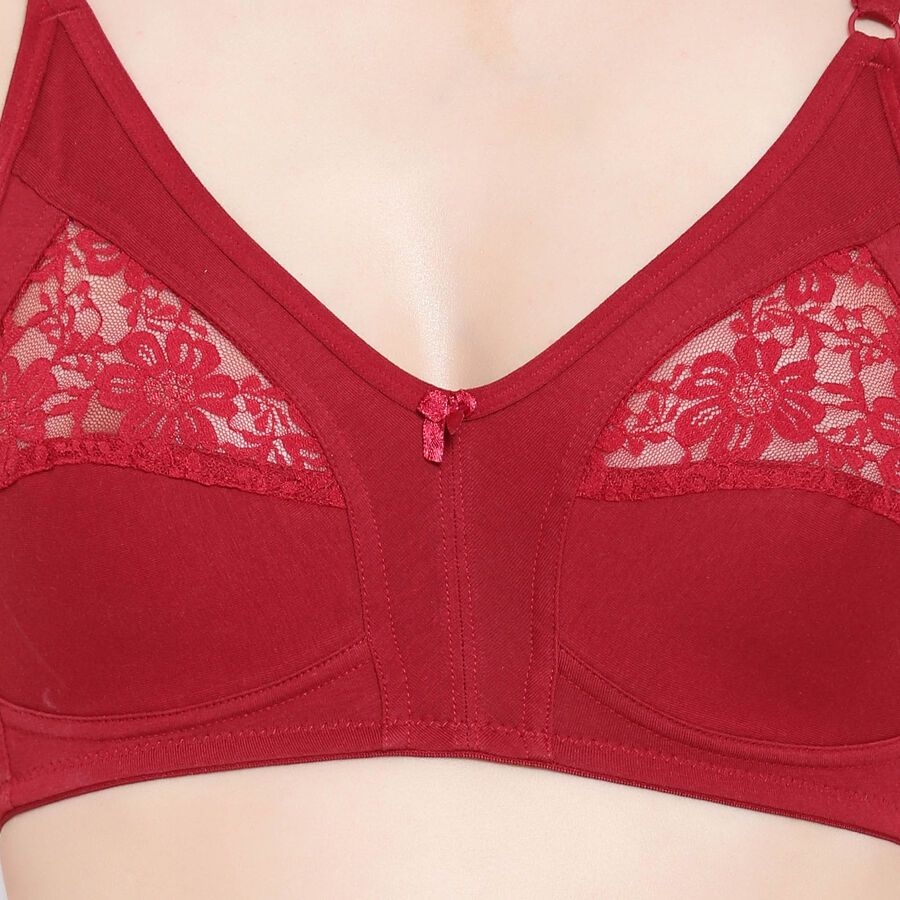 Solid Bra, मरून, large image number null