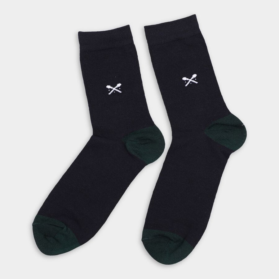 Men's Socks (Pack of 2), Navy Blue, large