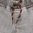 Boys Stonewashed Grey Regular Fit Cargo Jeans, हल्का ग्रे, small image number null