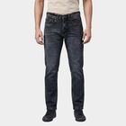 Men's Light Grey Slim Fit Stretchable Jeans, Light Grey, small