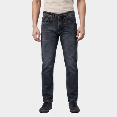 Men's Light Grey Slim Fit Stretchable Jeans