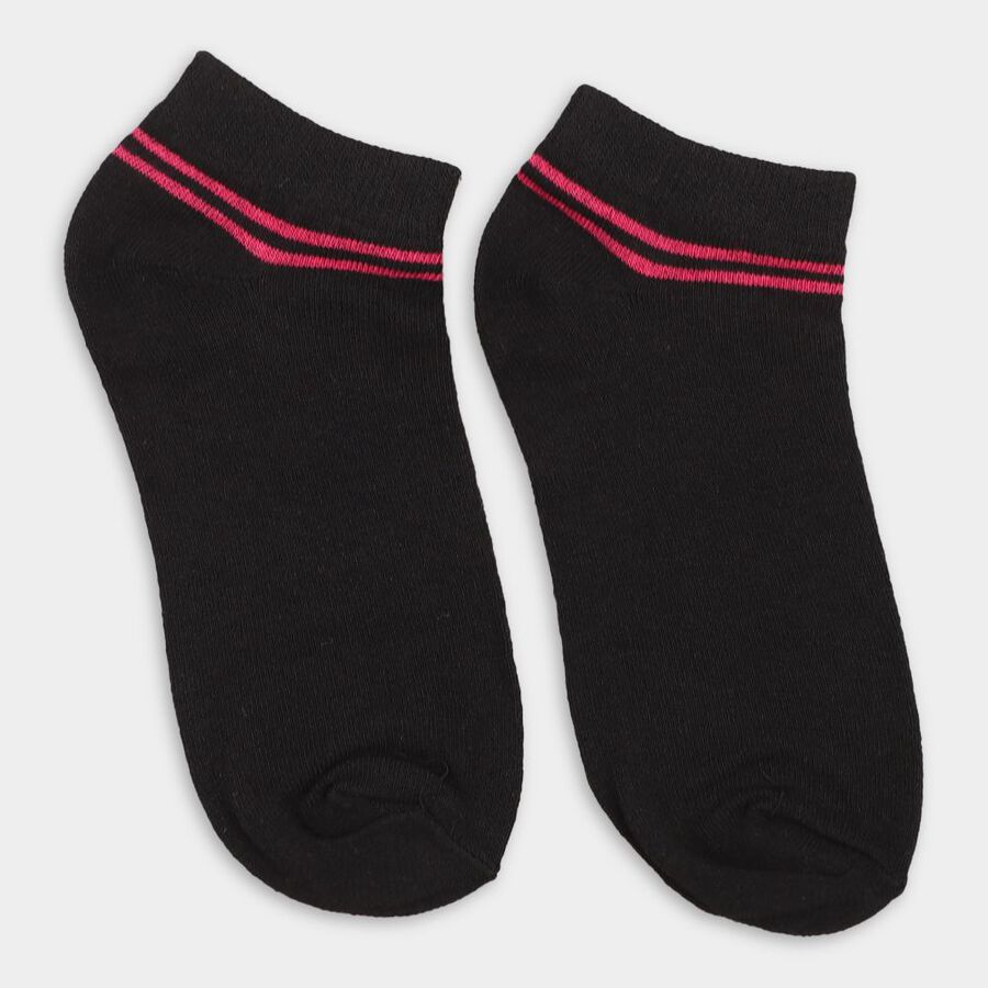 Girls' Socks, Black, large image number null