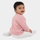Infants' Light Pink Crew Neck Casual Sweatshirt, Light Pink, small image number null