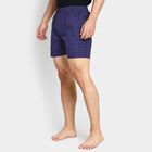 Men's 100% Cotton Boxers , Navy Blue, small