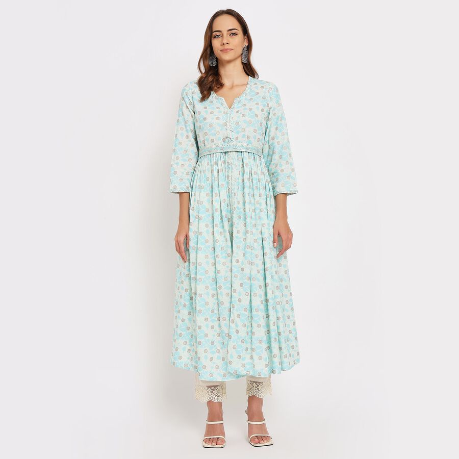 Ladies' Kurta , हल्का नीला, large image number null