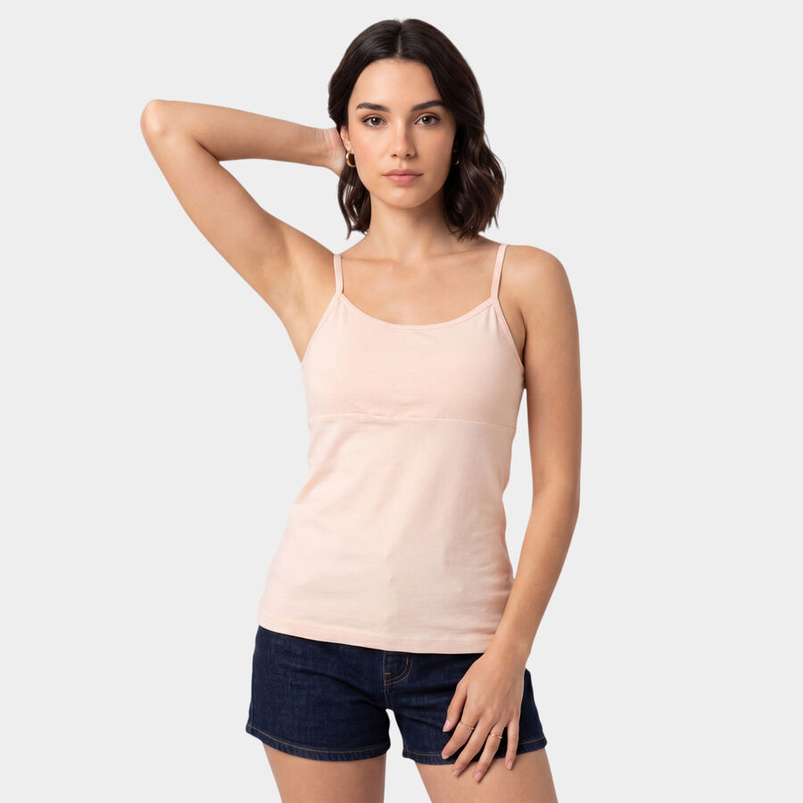 Women's Pink Cotton Blend Full Slip, Light Pink, large