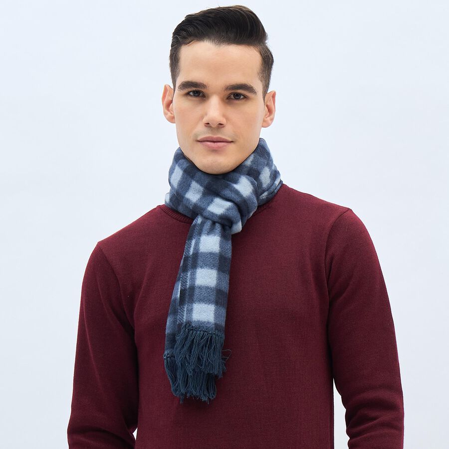 Men's Muffler, Dark Blue, large image number null