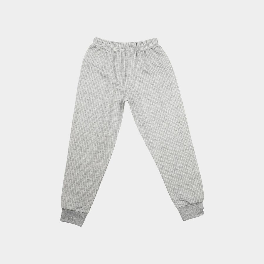 Boys Melange Mid Grey Long Johns Thermal, Melange Mid Grey, large