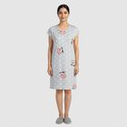 Women's Light Blue Minimalist Nighty, हल्का नीला, small