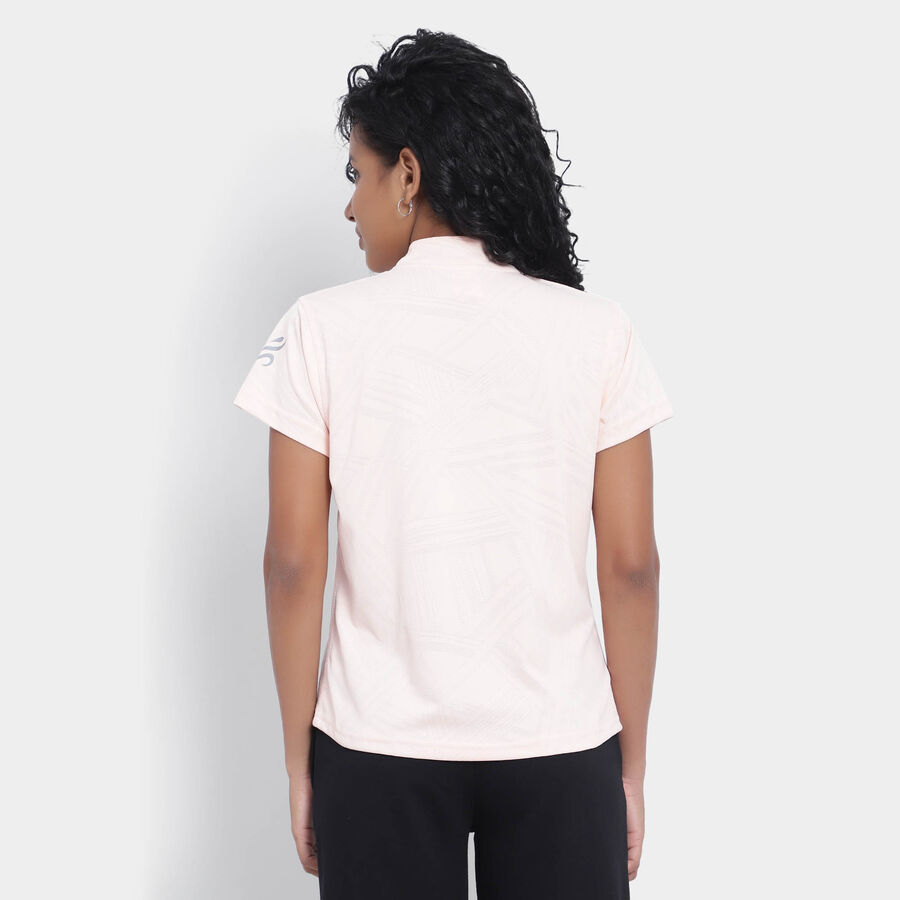 Solid Round Neck T-Shirt, Peach, large image number null