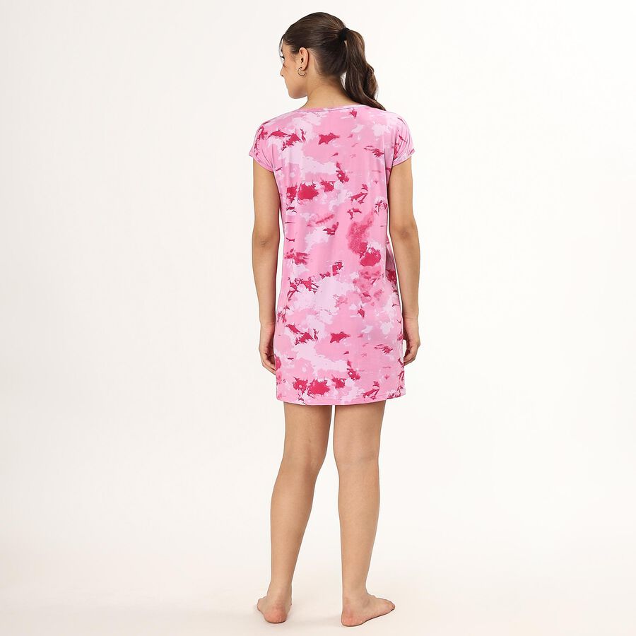 Ladies' Knee Length Nighty , Light Pink, large image number null