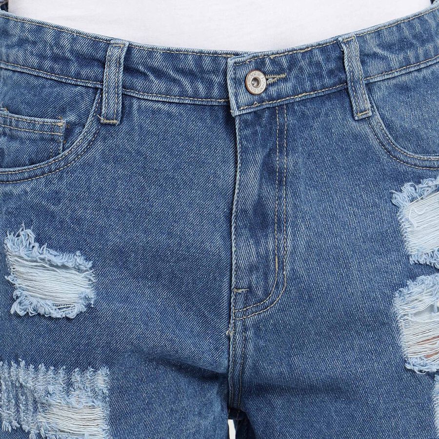 Cotton Shorts, Mid Blue, large image number null