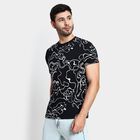 Men's 100% Cotton Round Neck Half Sleeves T-Shirt , Black, small image number null