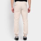 Men's Slim Fit Casual Trousers, सिल्वर, small image number null