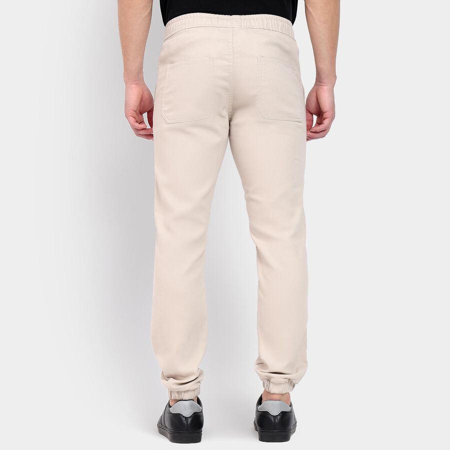 Men's Slim Fit Casual Trousers, सिल्वर, large image number null