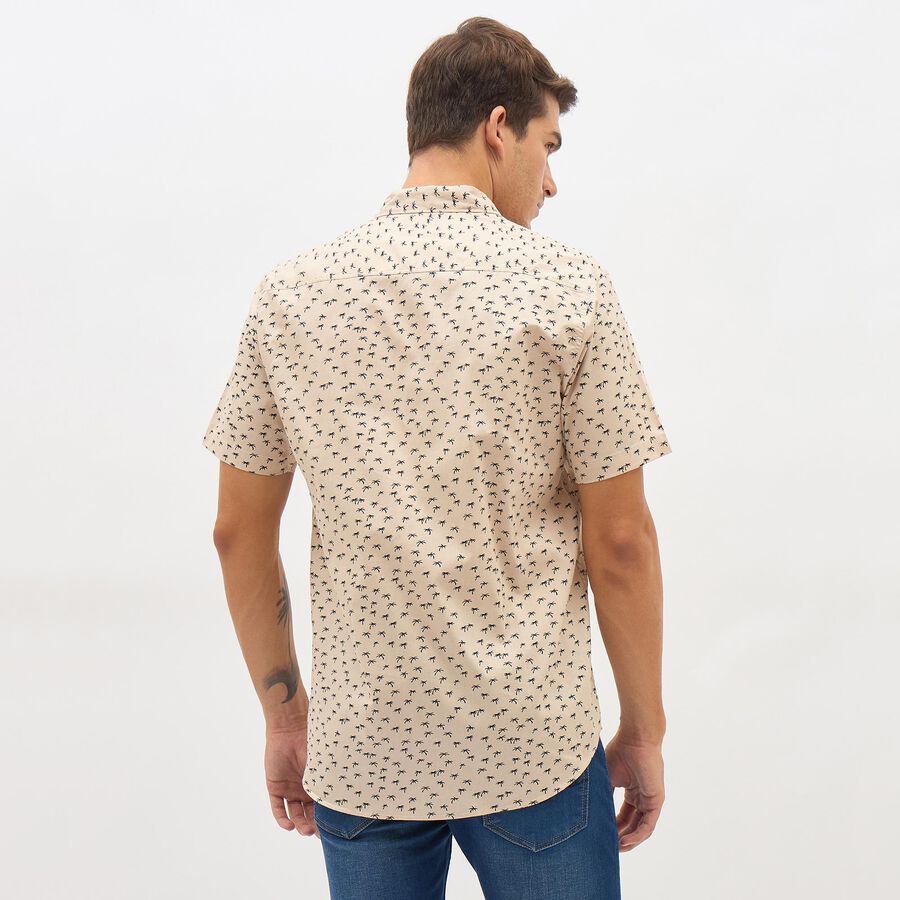 Men's 100% Cotton Casual Shirt , Beige, large image number null