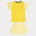 Infants Cotton Round Neck Baba Suit, Yellow, small image number null