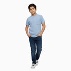 Boys' Half Sleeves T-Shirt, Light Blue, small image number null