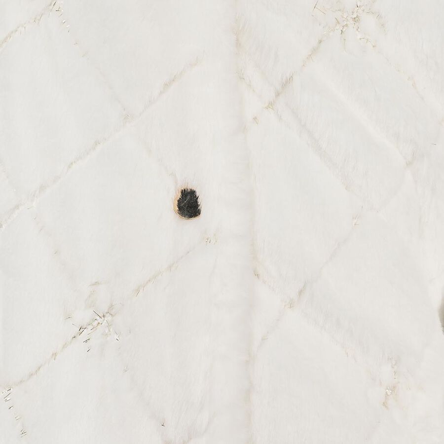 Girls Snow White Classic Casual Jacket, सफ़ेद, large image number null