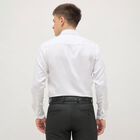 Men's Rich Eggshell White Spread Collar Formal Shirt, सफ़ेद, small