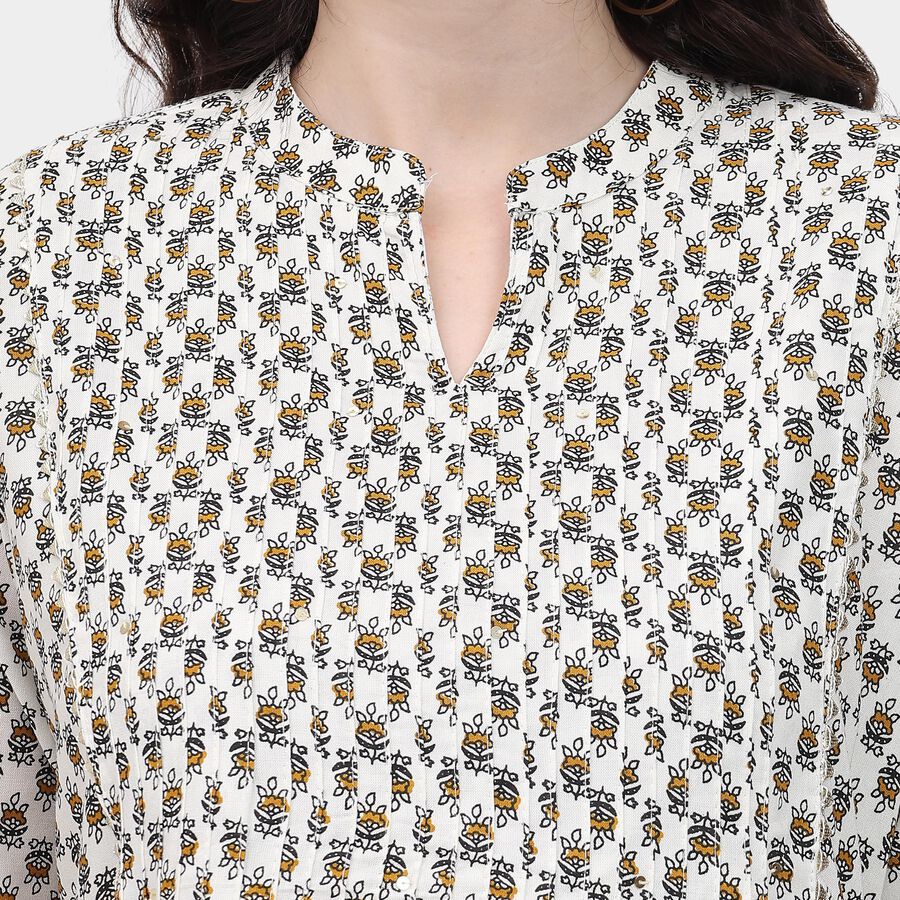 Ladies' Kurti , ऑफ व्हाइट, large image number null