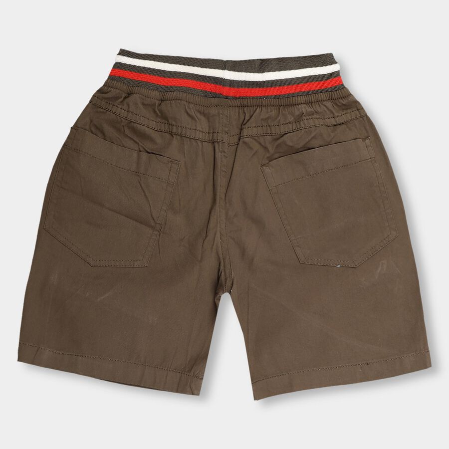 Boys' Deep Olive Green Cross Pocket Bermuda Shorts, Olive, large image number null