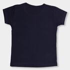 Girls' 100% Cotton T-Shirt , नेवी ब्लू, small image number null