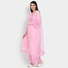 Ladies' 100% Cotton Ethnic Set, गुलाबी, small image number null