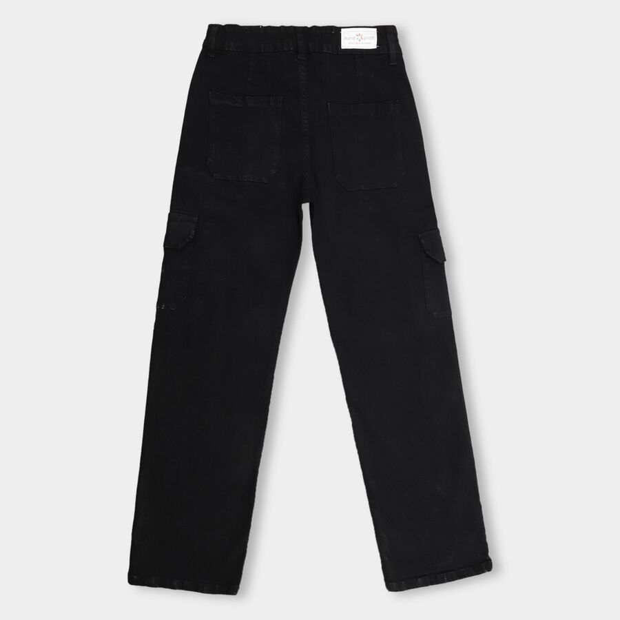 Girls' Jeans , Black, large image number null