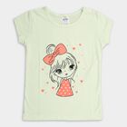 Girl's T-Shirt , हल्का हरा, small image number null