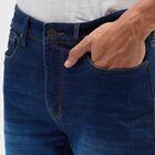 Men's Deep Indigo Slim Fit Jeans, गहरा नीला, small image number null