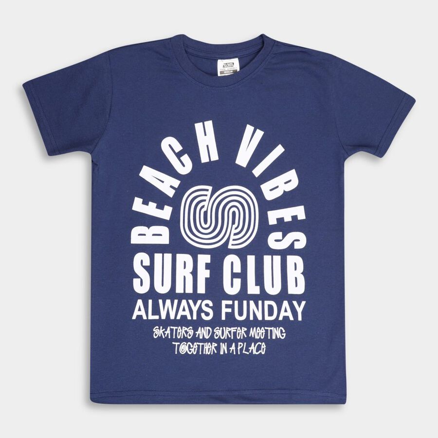 Boys' T-Shirt, Mid Blue, large image number null