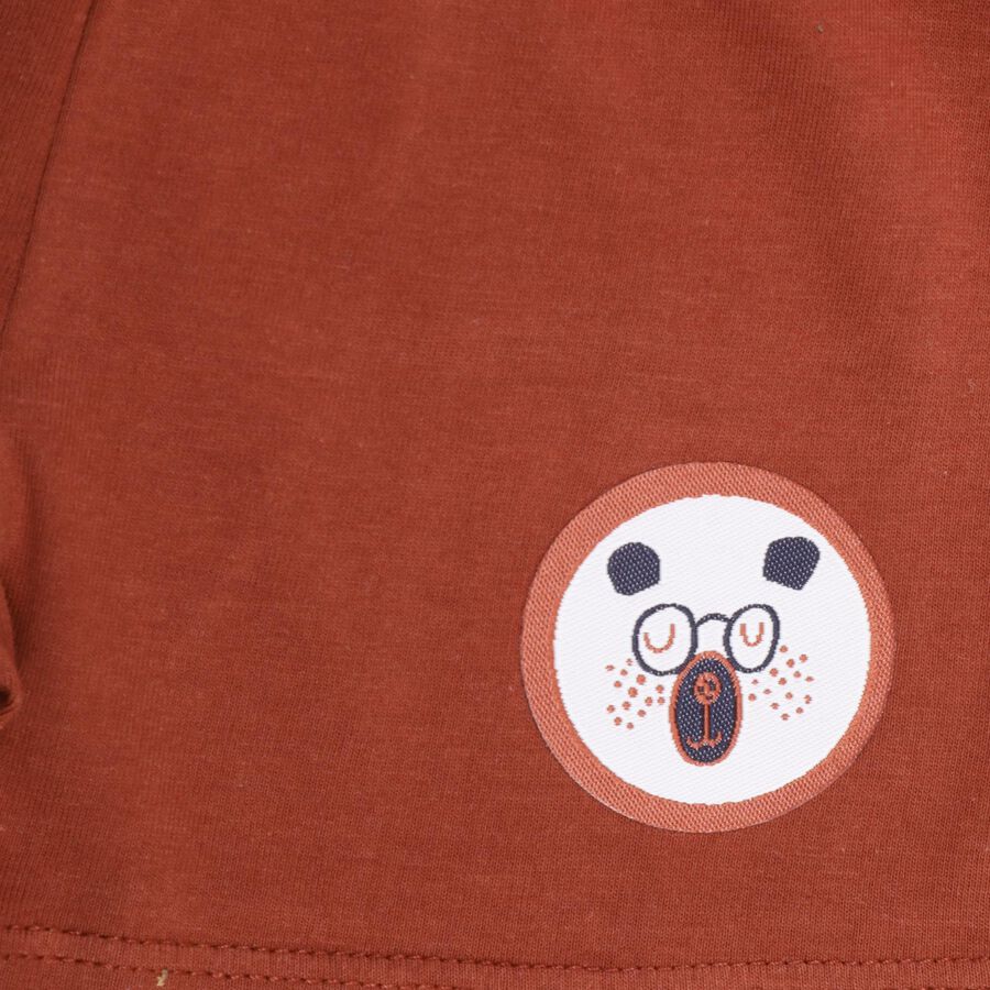 Infant Boys' 100% Cotton Baba Suit , Brown, large image number null