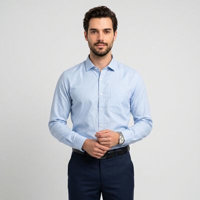 Men's Light Blue Formal Shirt