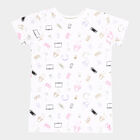 Boys All Over Print T-Shirt, सफ़ेद, small image number null