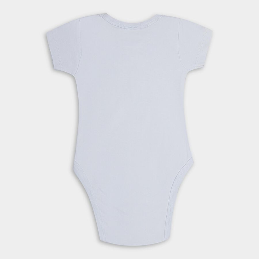 Infants' 100% Cotton Bodysuit, Light Blue, large image number null