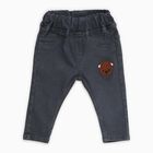 Infants' Dark Grey Regular Fit Embroidered Jeans, हल्का ग्रे, small image number null