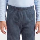 Boys Navy Blue Long Johns Thermal, Mid Blue, small