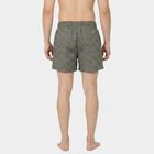 Men's Grey Relaxed Fit Printed Boxers, Dark Grey, small