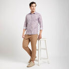 Checks Casual Shirt, White, small image number null