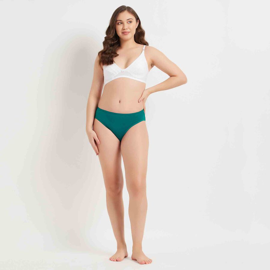 Cotton Solid Panty, Teal Blue, large image number null