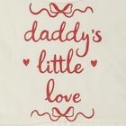 Girls White Cotton Round Neck T-Shirt Set Capri Set, White, small