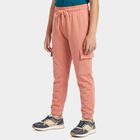 Girls' Pink Jogger Fit Cargo Pocket Pyjama, Pink, small