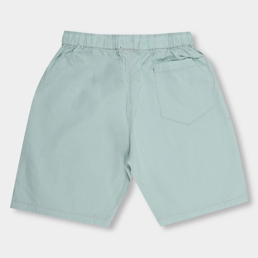 Boys' 100% Cotton Bermudas, Aqua, large image number null