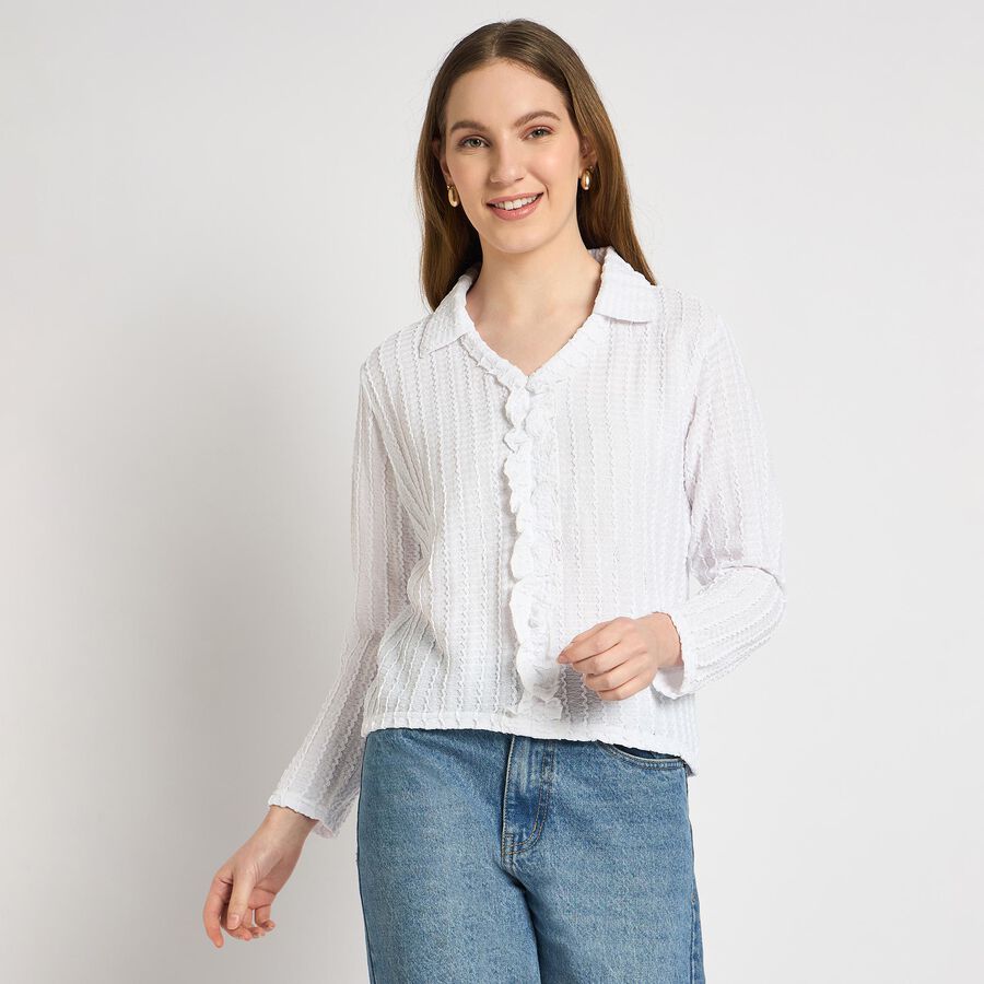 Ladies' Shirt , White, large